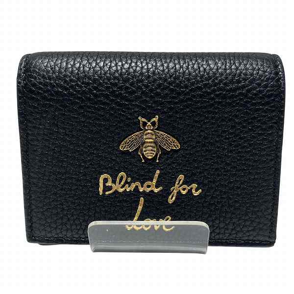 25%OFF】グッチ GUCCI 460185 コンパクトウォレット ブラック 蜂