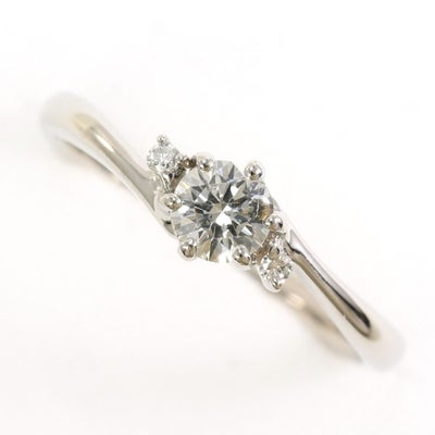 20%OFF】PT900 プラチナ リング 指輪 8.5号 ダイヤ 0.240 0.02 鑑定書 