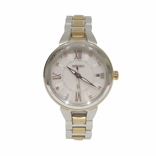 【新品】SEIKO ルキア 電波ソーラー レディース 1B22-0CR0 15%OFF】セイコー ルキア 1B22-0CR0 電波ソーラー 時計 腕時計