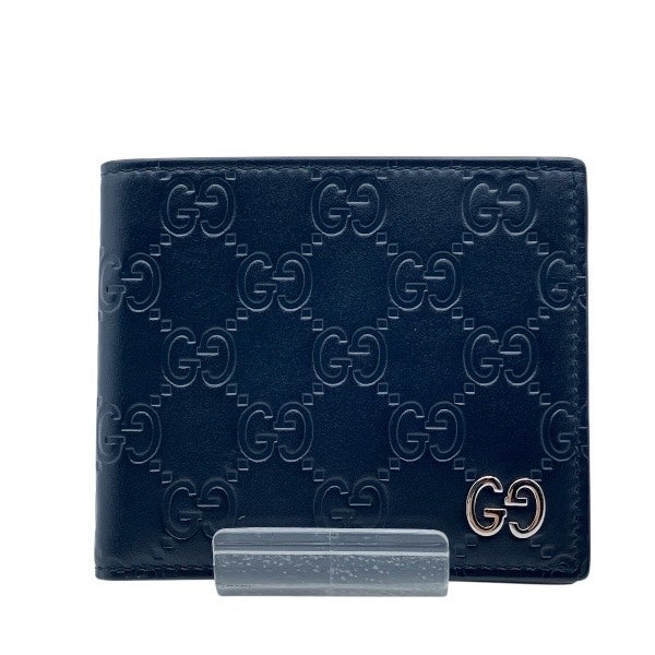 20%OFF】グッチ GUCCI グッチシマ 473916 2つ折り財布 メンズ 【中古