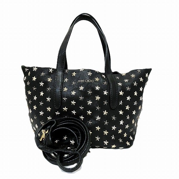 10%OFF】ジミーチュウ スタースタッズ ミニサラ バッグ ハンドバッグ