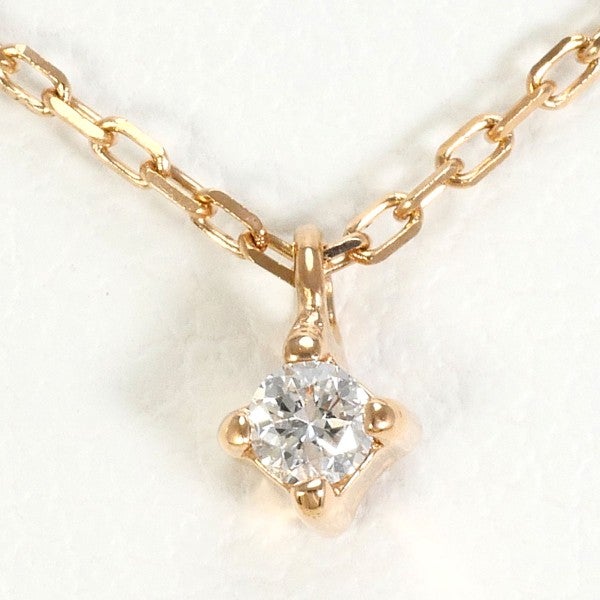 ete ダイヤモンド ネックレス K10PG ゴールド アクセサリー 美品 エテ 