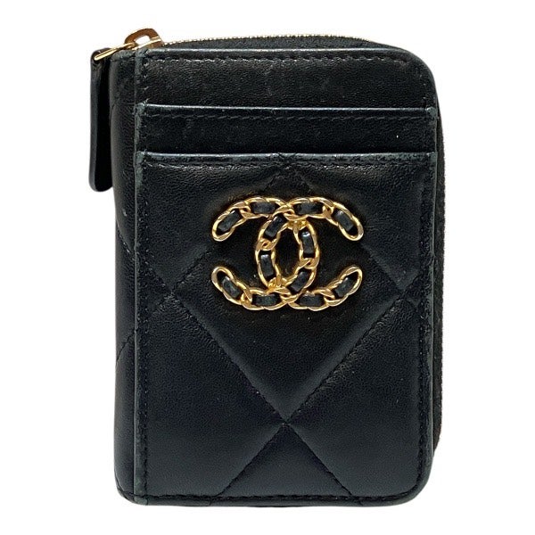 10%OFF】シャネル CHANEL ココマーク ラムスキン コインケース カード