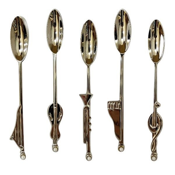 5%OFF】ミキモト パール付き楽器のティースプーン5本セット 食器