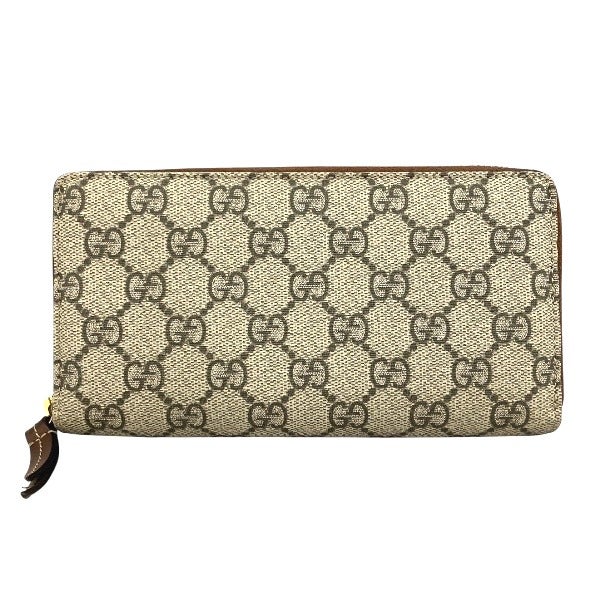 【未使用】GUCCI グッチ GGスプリーム 長財布 410102 5%OFF】グッチ GUCCI GGスプリーム 410102 ラウンドファスナー 長財布