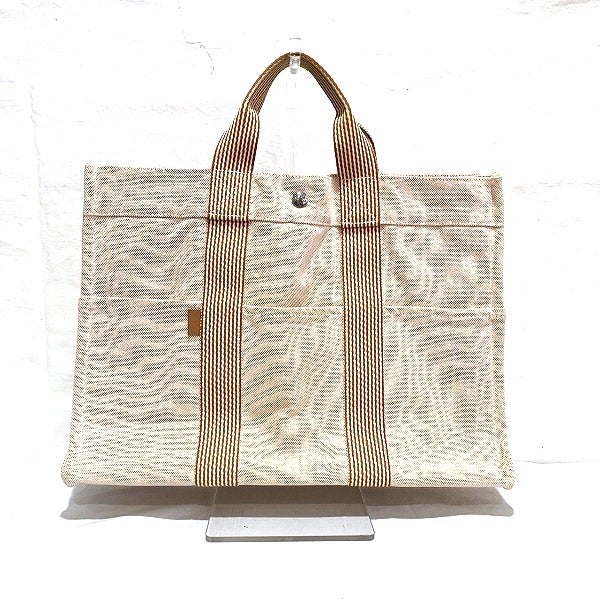 10%OFF】エルメス Hermes ニューフールトゥMM キャンバス バッグ