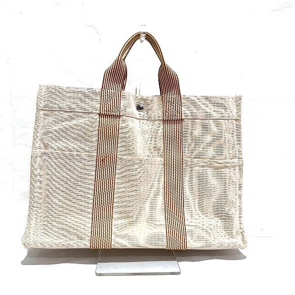 10%OFF】エルメス Hermes ニューフールトゥMM キャンバス バッグ