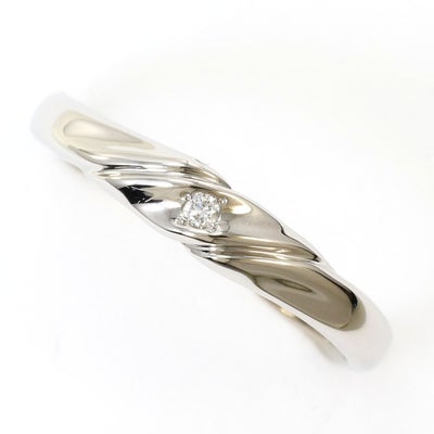 5%OFF】PT950 プラチナ リング・指輪 16号 ダイヤモンド 0.02 総重量約 