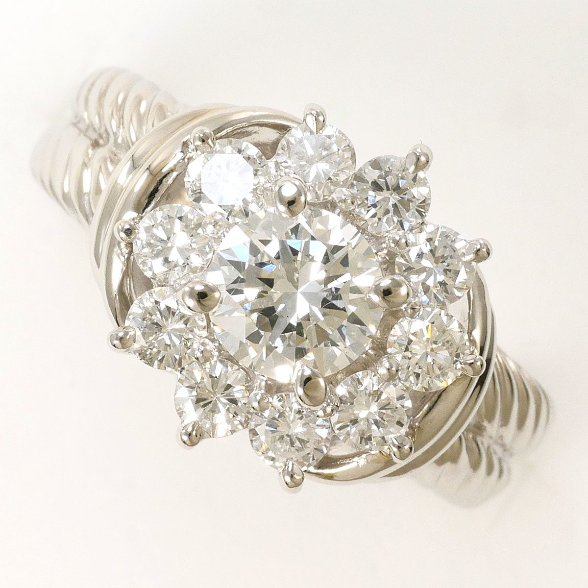 Pt900 プラチナ リング 指輪 ダイヤモンド 20%OFF】PT900 プラチナ リング・指輪 8号 ダイヤモンド 0.582