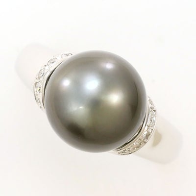 10%OFF】K14 14金 WG ホワイトゴールド リング・指輪 12号 パール 