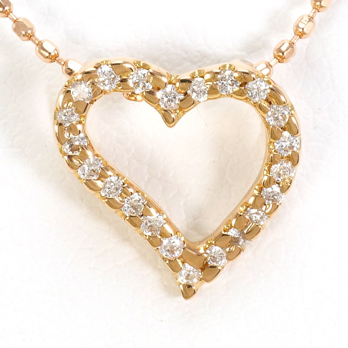Folli Follie フォリフォリ K18 ネックレス ダイヤ0.04ct 40cm 3.2g 18 