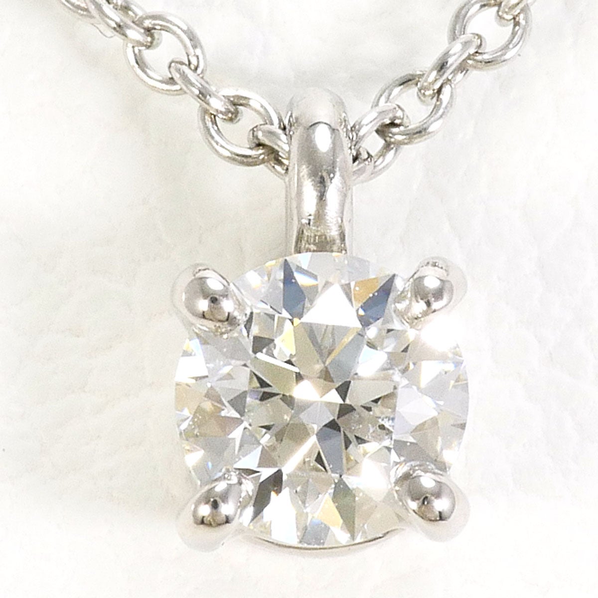 Pt ダイヤモンドネックレス(約40cm) PT プラチナ 0.2ct ダイヤモンド 