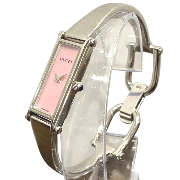 5%OFF】グッチ GUCCI 1500L クォーツ ピンクシェル文字盤 バングル