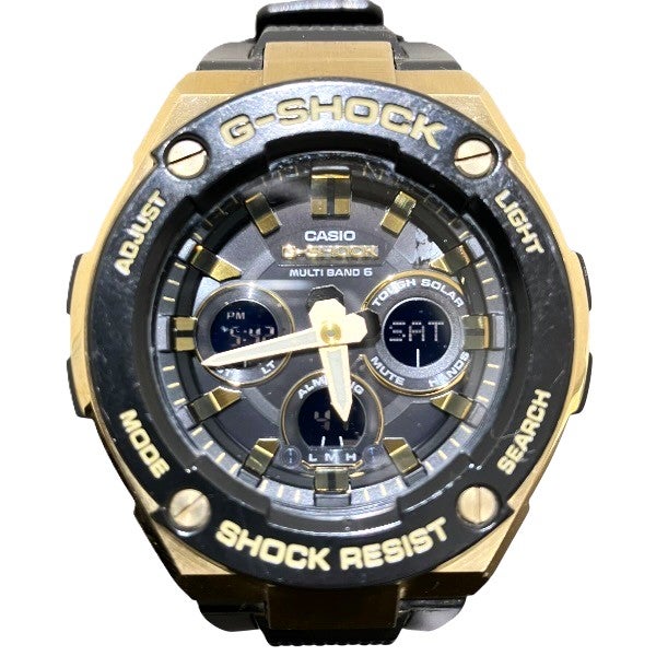 カシオ G-SHOCK GST-W300G 電波ソーラー 時計 腕時計 メンズ 【中古