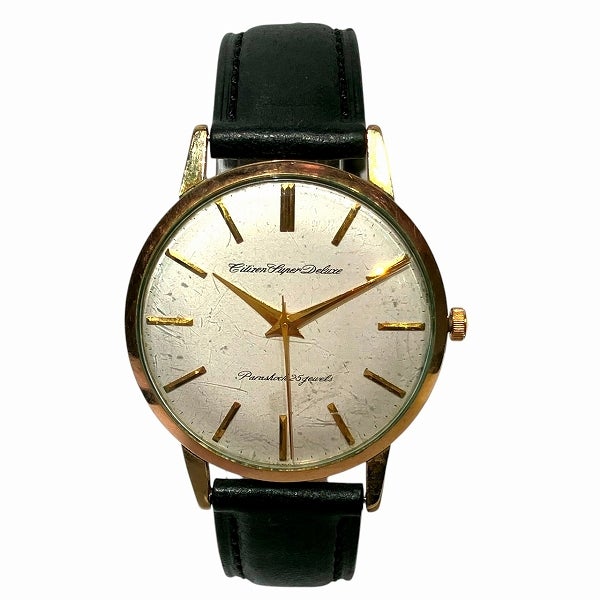 稼働品CITIZEN Super Deluxe 14K 80MICRONS