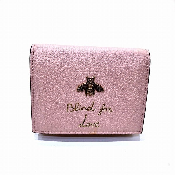 45%OFF】グッチ GUCCI アニマリエ ビー 460185 蜂 レザー 2つ折り財布