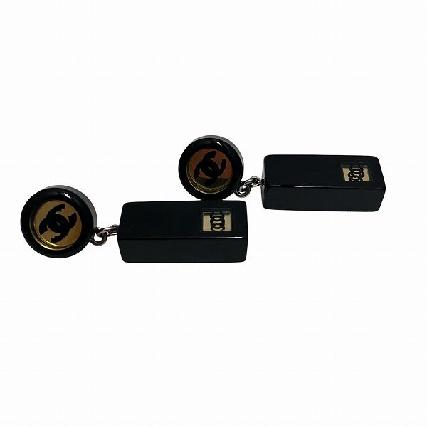 45%OFF】シャネル CHANEL ピアス ココマーク ミラー ブラック ゴールド
