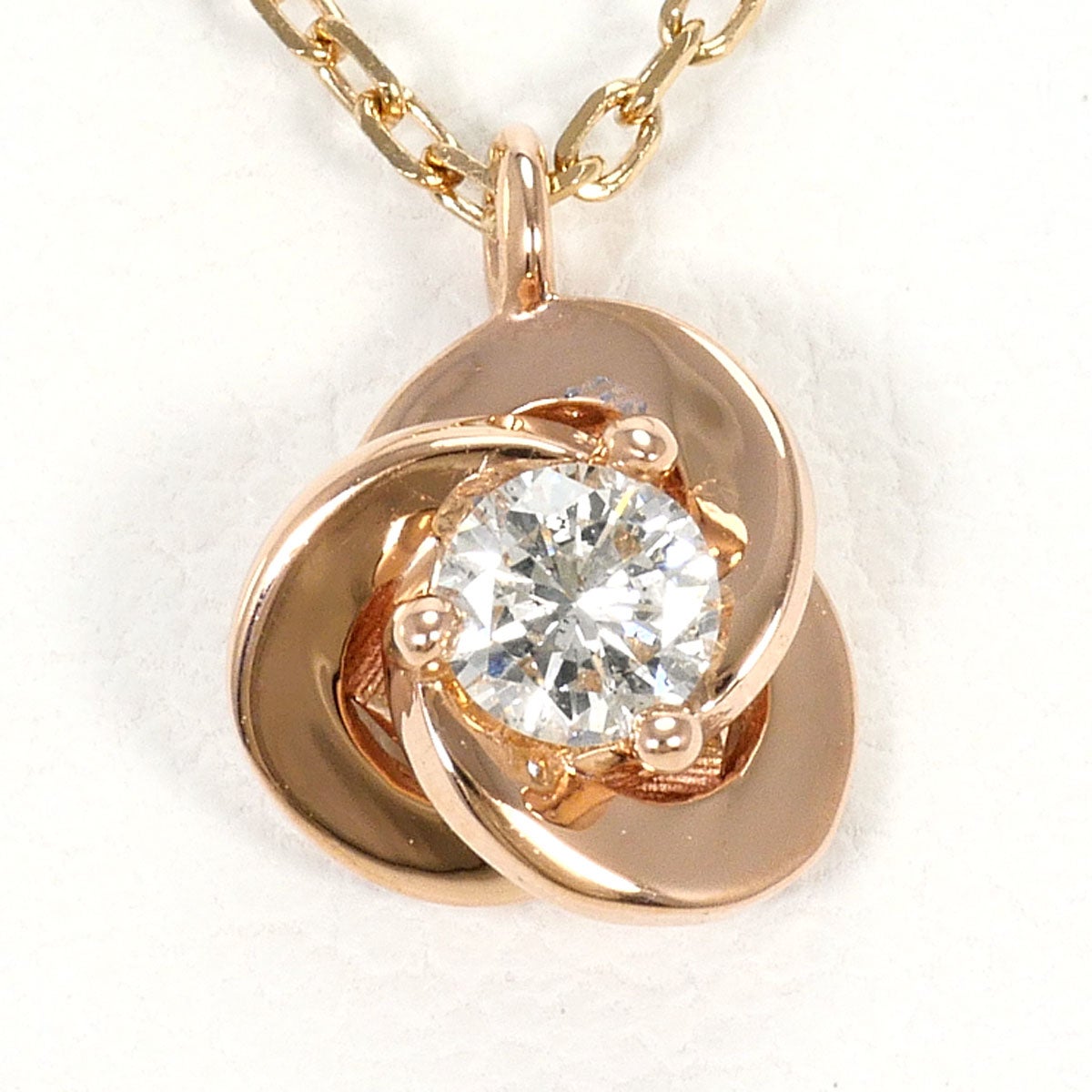 18PG ダイヤモンドネックレス 20%OFF K18 18金 PG ピンクゴールド ネックレス ダイヤモンド 0.14 K18