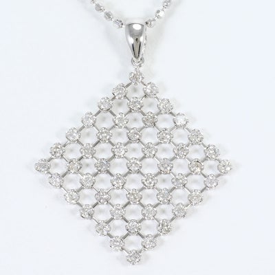 ダイヤモンド ネックレス 金(K18WG,ホワイトゴールド)をお買取！価格 
