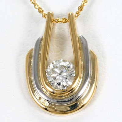10%OFF】PT900 プラチナ K18 18金 YG イエローゴールド ネックレス 