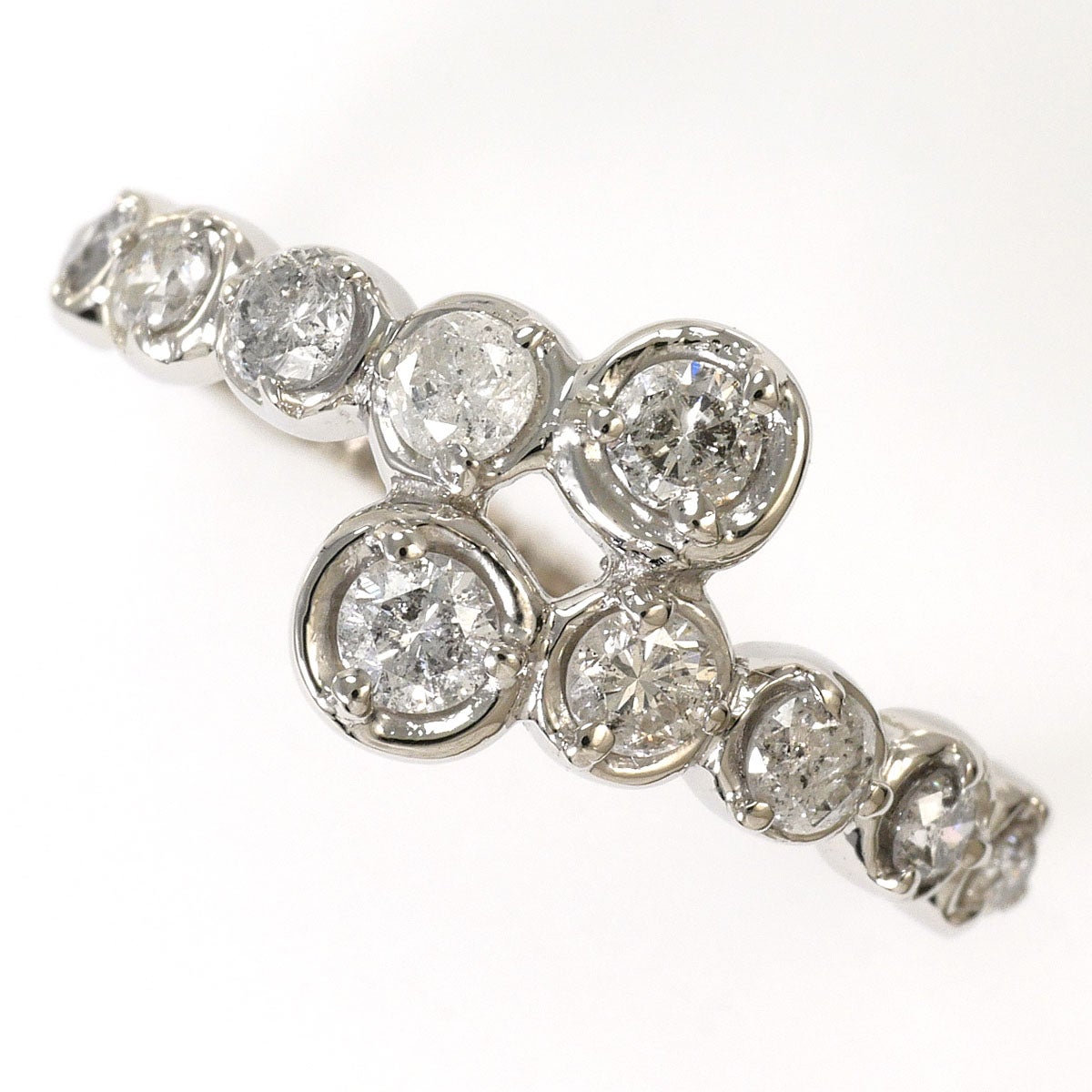 PT900/プラチナ リング・指輪 11号 ダイヤ 0.50 総重量約4.7g